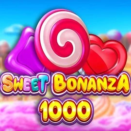 Sweet Bonanza 1000 online game logo by Pragmatic Play on x3betfrance.com
