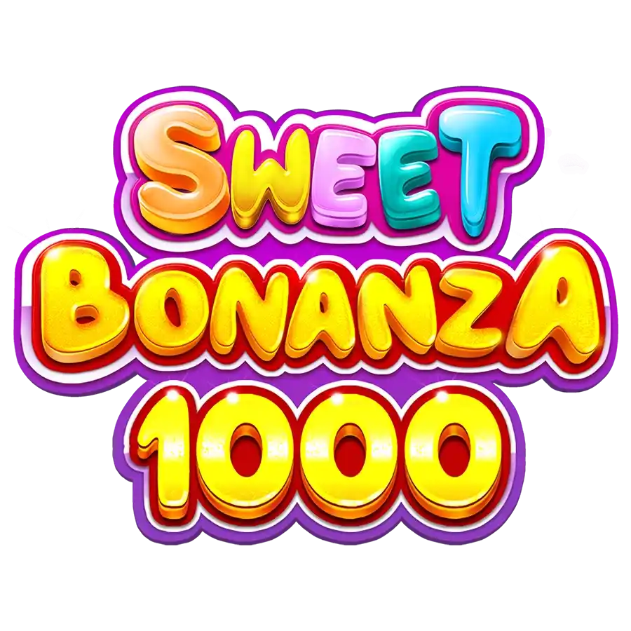Sweet Bonanza 1000 online game logo by Pragmatic Play on x3betfrance.com